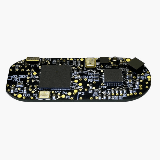 Close-up shot of the insides of sun-a-wear UV tracker without protective case