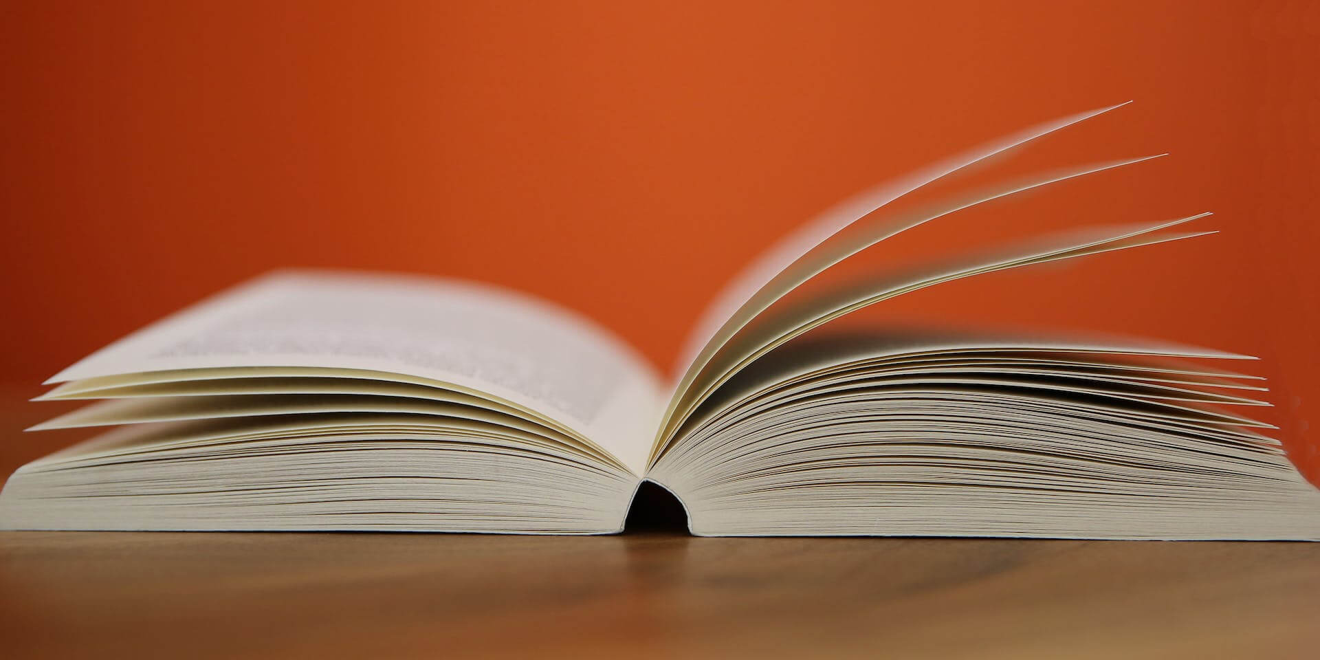 Open book on the table depicting knowledge